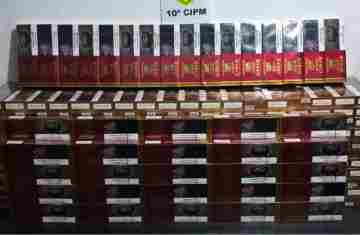 Laranjeiras – Rotam apreende cigarros do Paraguai em bagagem